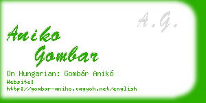 aniko gombar business card